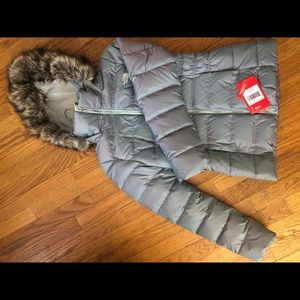XS North Face Gotham II Jacket in Blue/Iridescent